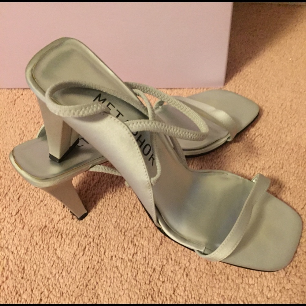 Silver tone woman’s dress shoes